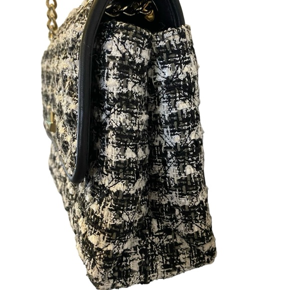 Kate Spade Natalia Tweed Medium Flap Front Chain Strap Shoulder Bag - Picture 5 of 13